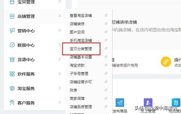 淘寶分類怎么分類,店鋪分類設置方法, 淘寶分類