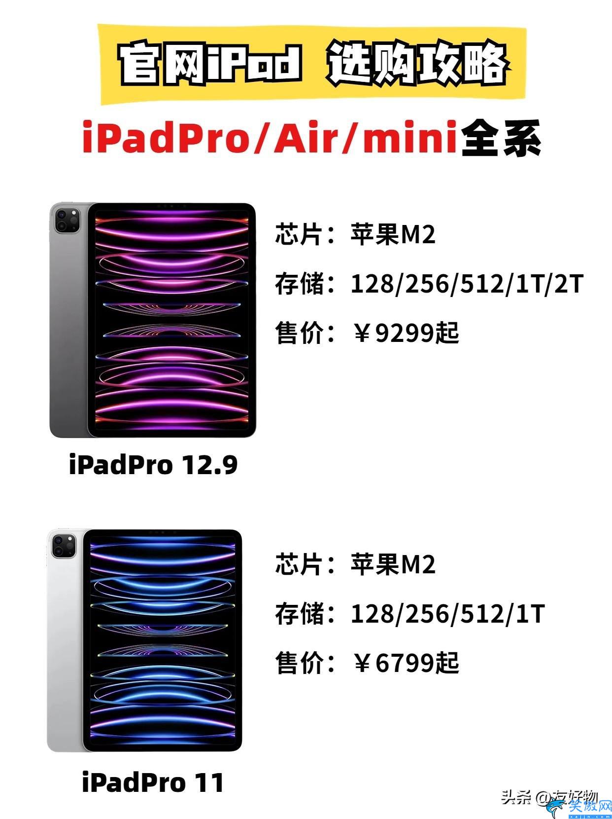 2023年蘋果新品iPad選購指南,蘋果平板的最新官網(wǎng)出售